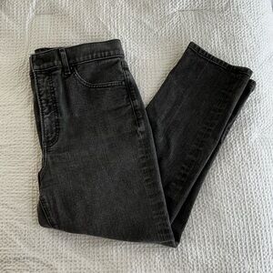 Express Super High Rise Mom Straight Leg Jeans